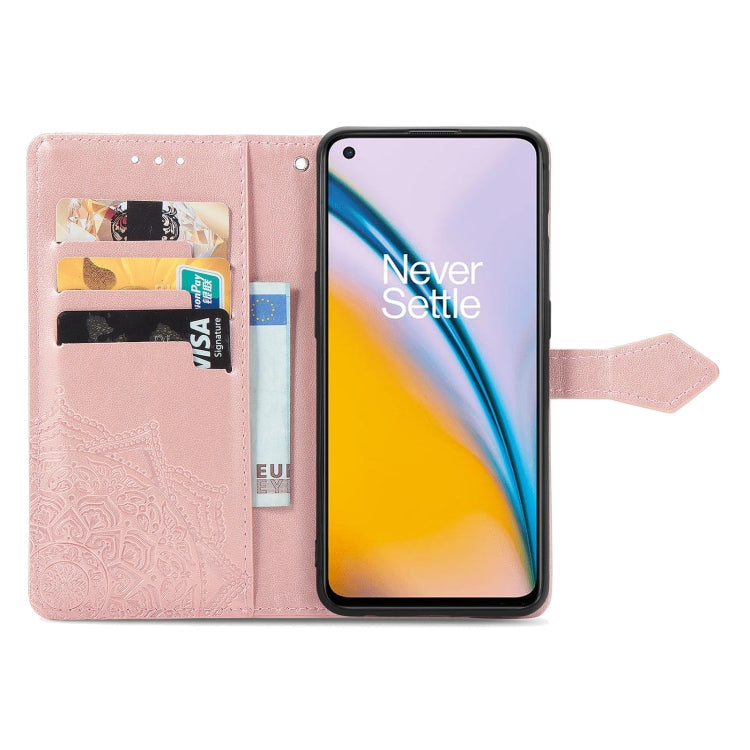 Mandala Embossing Pattern Horizontal Flip Leather Case with Holder & Card Slots & Wallet & Lanyard, For OnePlus Nord 2 5G