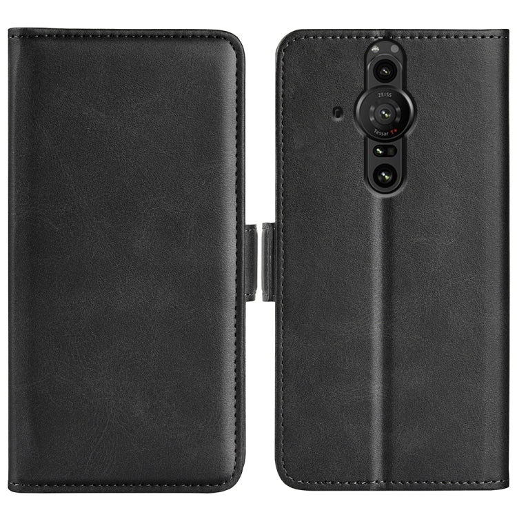 For Sony Xperia Pro-I Dual-side Magnetic Buckle Horizontal Flip Phone Leather Case with Holder & Card Slots & Wallet, For Sony Xperia Pro-I