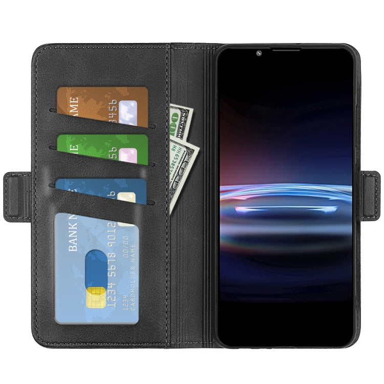 For Sony Xperia Pro-I Dual-side Magnetic Buckle Horizontal Flip Phone Leather Case with Holder & Card Slots & Wallet, For Sony Xperia Pro-I