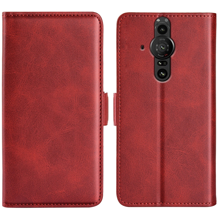 For Sony Xperia Pro-I Dual-side Magnetic Buckle Horizontal Flip Phone Leather Case with Holder & Card Slots & Wallet, For Sony Xperia Pro-I