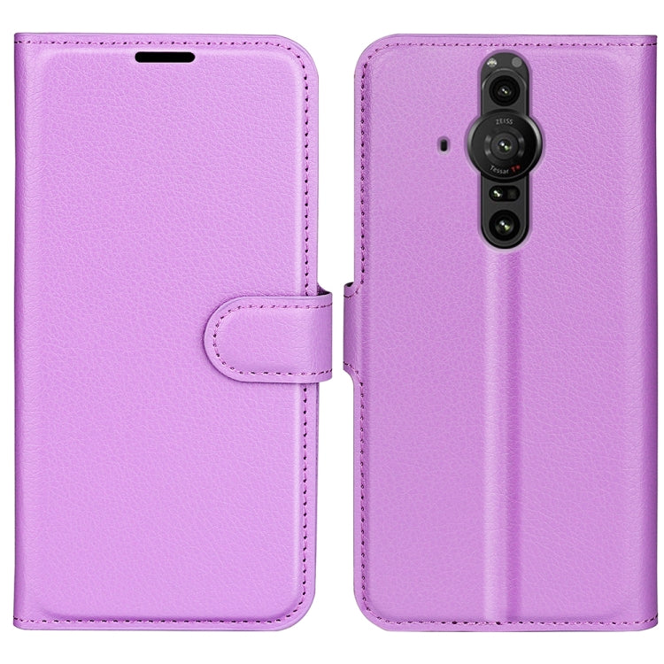 For Sony Xperia Pro-I Litchi Texture Horizontal Flip Protective Case with Holder & Card Slots & Wallet, For Sony Xperia Pro-I