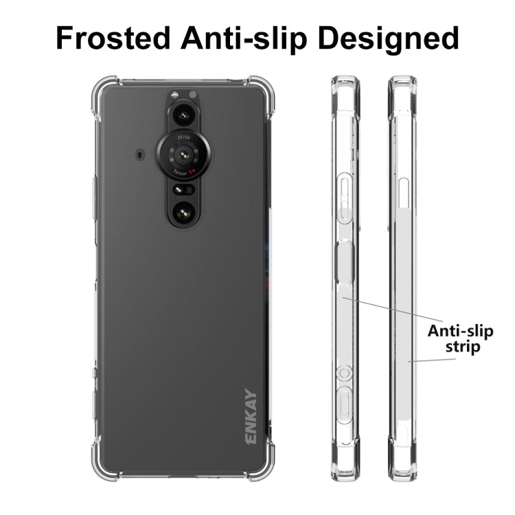 For Sony Xperia Pro-I ENKAY Transparent TPU Shockproof Case, For Sony Xperia Pro-I