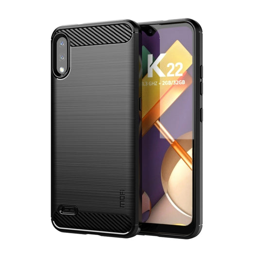 MOFI Gentleness Brushed Carbon Fiber Soft TPU Case, For LG K22 / K22 Plus, For LG K42, For LG K52 / K62 / K62+ / Q52 / Q62, For LG K92, For Google Pixel 6A, For Motorola Moto G51  5G, For Motorola Moto G71 5G, For Motorola Moto G200 5G / Edge S30