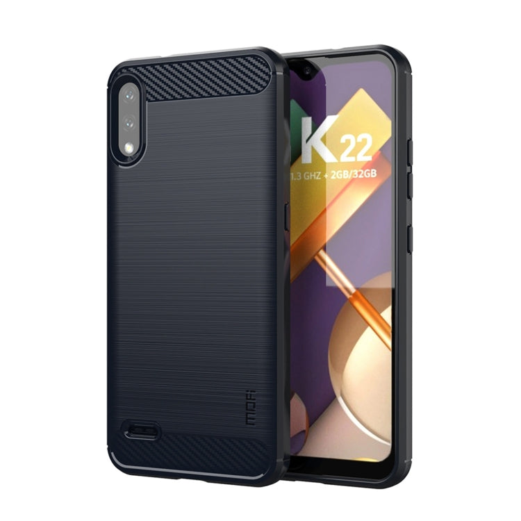 MOFI Gentleness Brushed Carbon Fiber Soft TPU Case, For LG K22 / K22 Plus, For LG K42, For LG K52 / K62 / K62+ / Q52 / Q62, For LG K92, For Google Pixel 6A, For Motorola Moto G51  5G