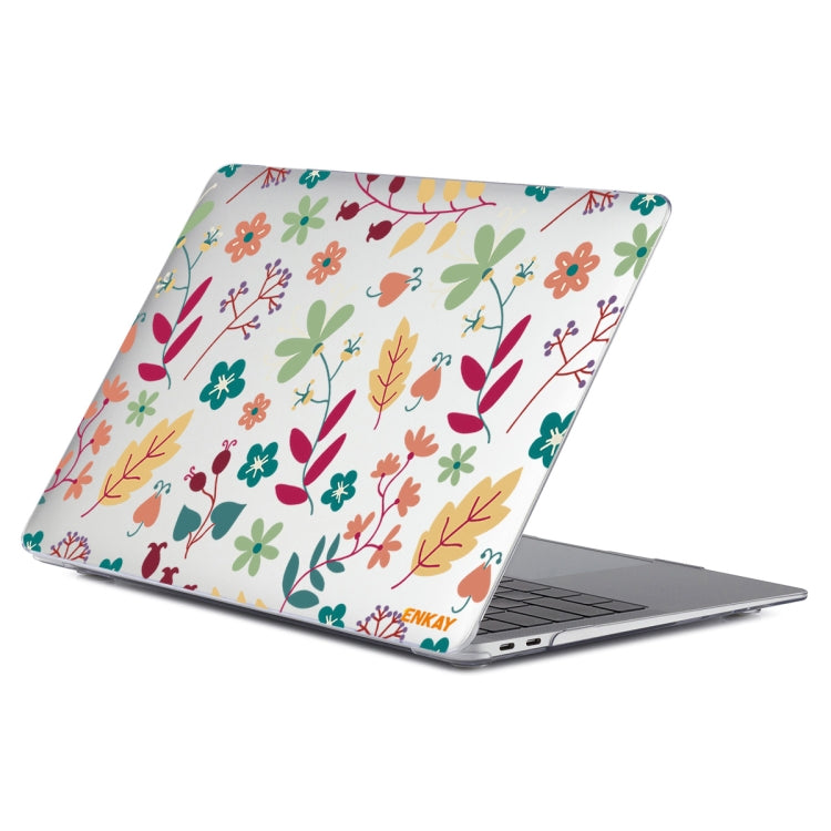 ENKAY Flower Series Pattern Laotop Protective Crystal Case For MacBook Pro 13.3 inch A1706 / A1708 / A1989 / A2159, For MacBook Pro 13.3 inch A1706 / A1708 / A1989 / A2159