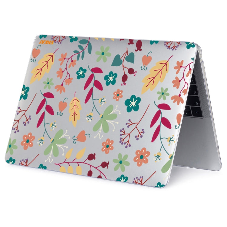 ENKAY Flower Series Pattern Laotop Protective Crystal Case For MacBook Pro 13.3 inch A1706 / A1708 / A1989 / A2159, For MacBook Pro 13.3 inch A1706 / A1708 / A1989 / A2159