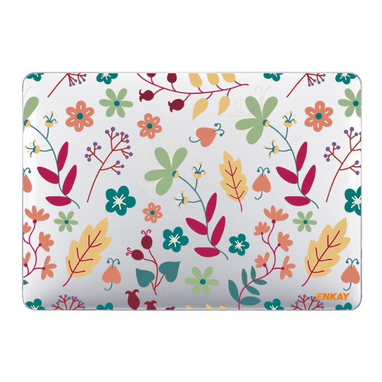 ENKAY Flower Series Pattern Laotop Protective Crystal Case For MacBook Pro 13.3 inch A1706 / A1708 / A1989 / A2159, For MacBook Pro 13.3 inch A1706 / A1708 / A1989 / A2159