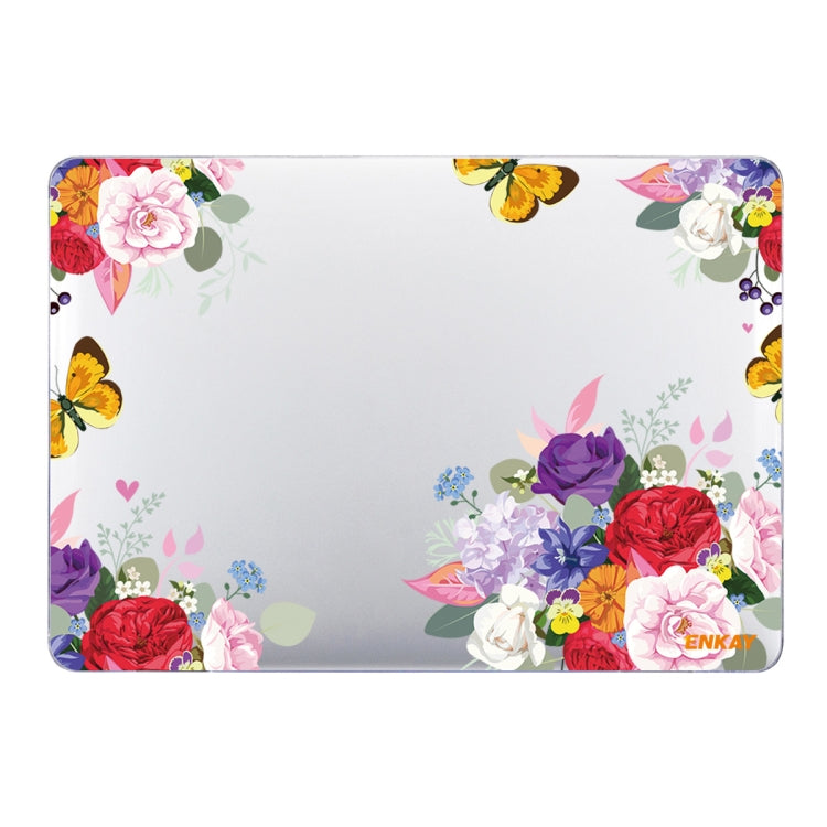 ENKAY Flower Series Pattern Laotop Protective Crystal Case For MacBook Pro 13.3 inch A1706 / A1708 / A1989 / A2159, For MacBook Pro 13.3 inch A1706 / A1708 / A1989 / A2159