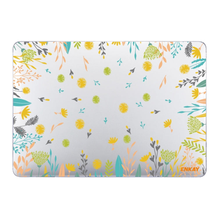 ENKAY Flower Series Pattern Laotop Protective Crystal Case For MacBook Pro 13.3 inch A1706 / A1708 / A1989 / A2159, For MacBook Pro 13.3 inch A1706 / A1708 / A1989 / A2159