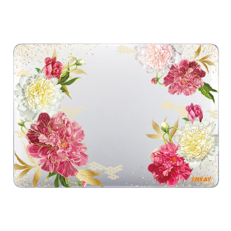 ENKAY Flower Series Pattern Laotop Protective Crystal Case For MacBook Pro 13.3 inch A1706 / A1708 / A1989 / A2159, For MacBook Pro 13.3 inch A1706 / A1708 / A1989 / A2159