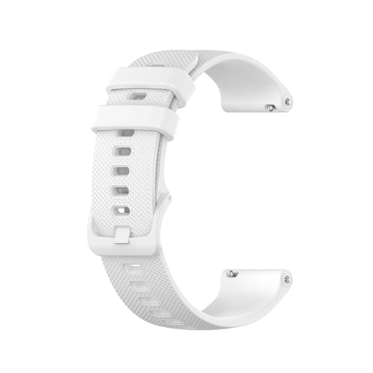 20mm Checkered Silicone Strap, For Samsung Galaxy Watch 4 40mm / 44mm, For Samsung Galaxy Watch 4 Classic 42mm / 46mm