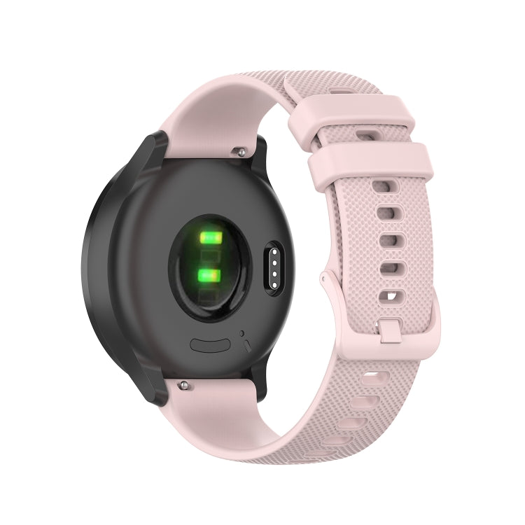 20mm Checkered Silicone Strap, For Samsung Galaxy Watch 4 40mm / 44mm, For Samsung Galaxy Watch 4 Classic 42mm / 46mm
