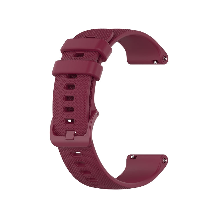 20mm Checkered Silicone Strap, For Samsung Galaxy Watch 4 40mm / 44mm, For Samsung Galaxy Watch 4 Classic 42mm / 46mm