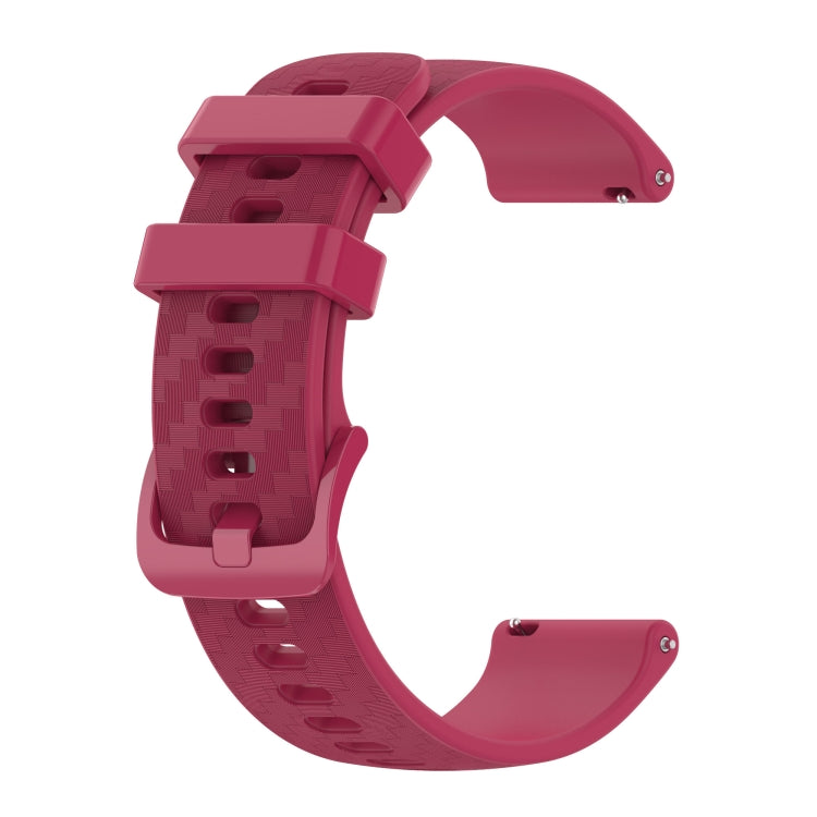 20mm Carbon Fiber Striped Silicone Strap, For Samsung Galaxy Watch Active 40mm, For Samsung Galaxy Watch 42mm
