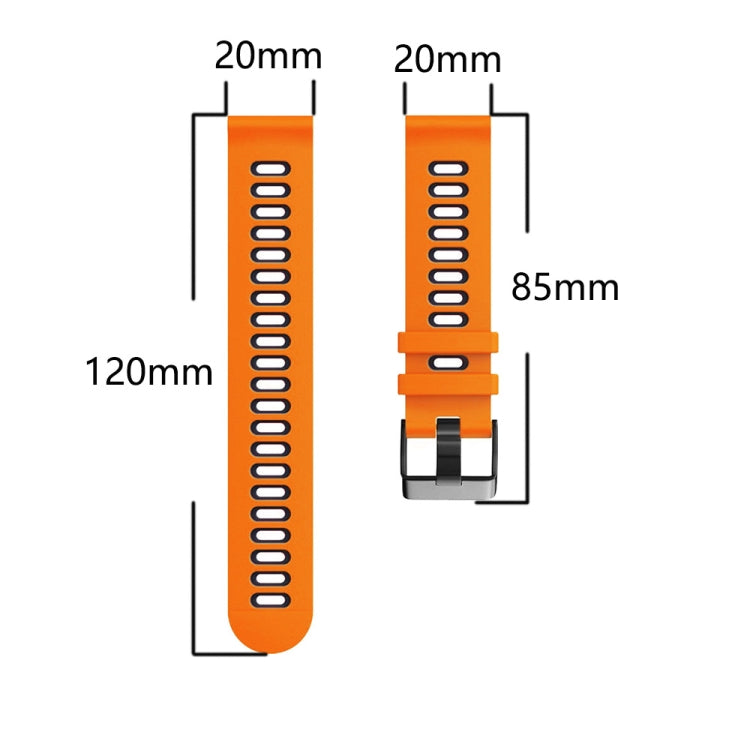 20mm Mixed-Color Silicone Strap, For Samsung Galaxy Watch 4 40mm