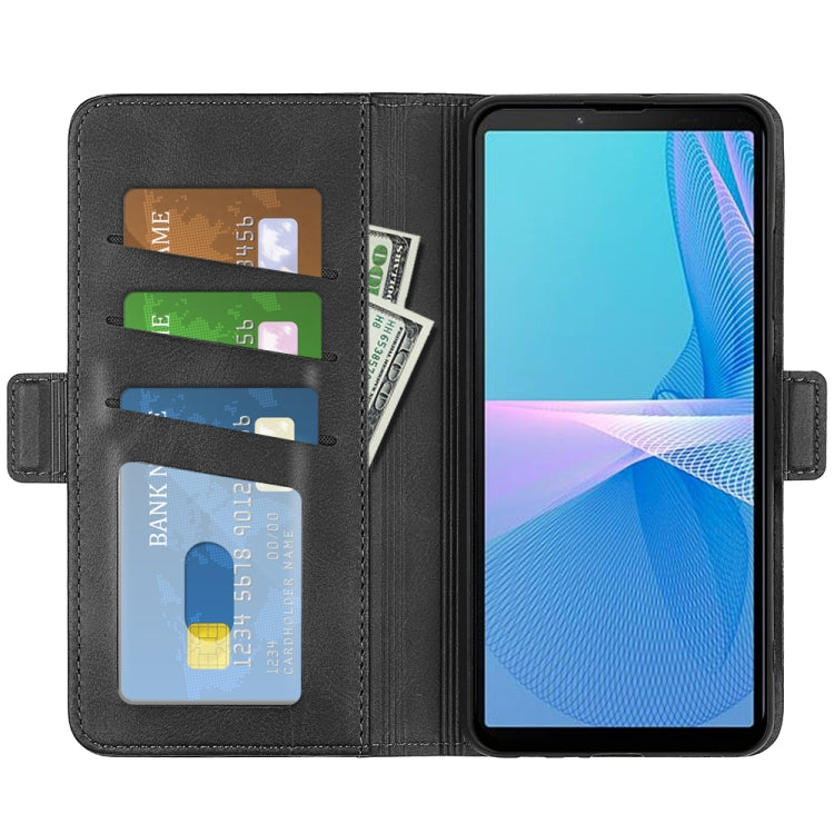 For Sony Xperia 10 IV Dual-side Magnetic Buckle Horizontal Flip Leather Phone Case, For Sony Xperia 10 IV