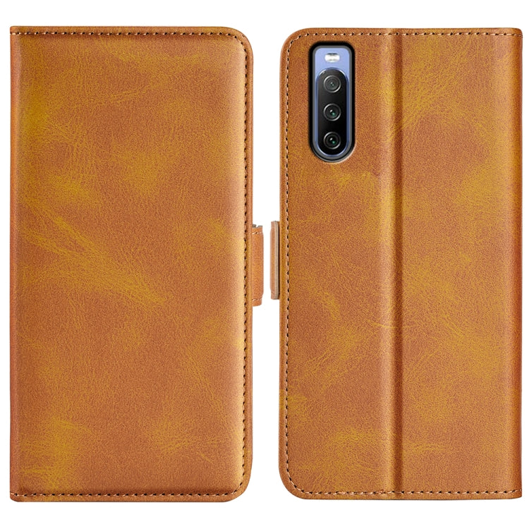 For Sony Xperia 10 IV Dual-side Magnetic Buckle Horizontal Flip Leather Phone Case, For Sony Xperia 10 IV