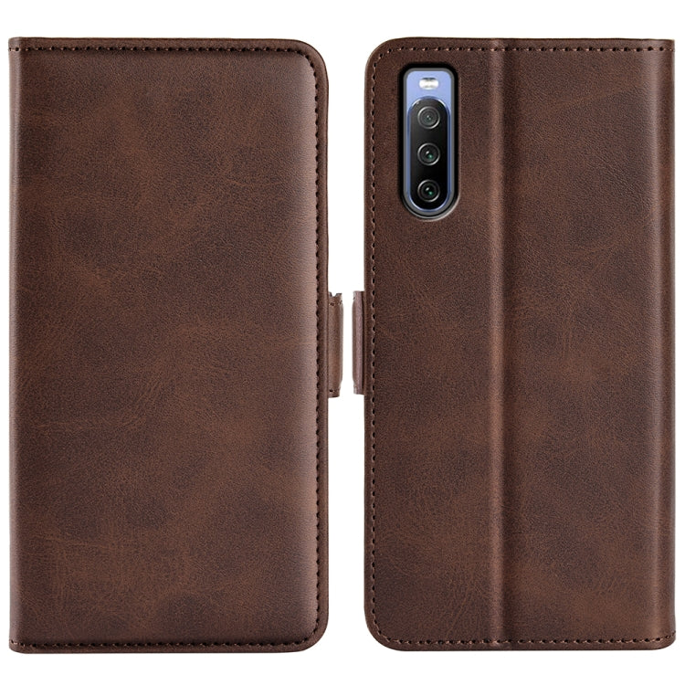 For Sony Xperia 10 IV Dual-side Magnetic Buckle Horizontal Flip Leather Phone Case, For Sony Xperia 10 IV