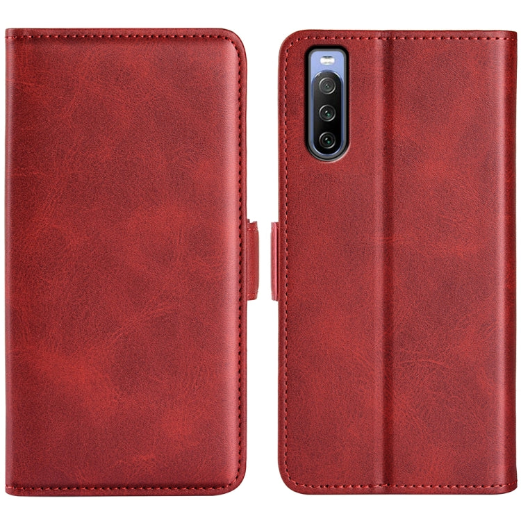 For Sony Xperia 10 IV Dual-side Magnetic Buckle Horizontal Flip Leather Phone Case, For Sony Xperia 10 IV