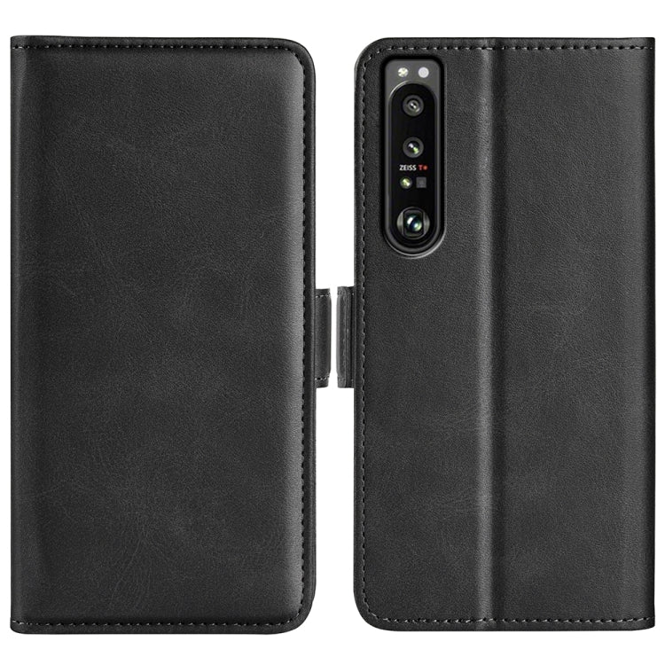 For Sony Xperia 1 IV Dual-side Magnetic Buckle Leather Phone Case, For Sony Xperia 1 IV