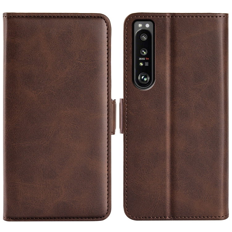 For Sony Xperia 1 IV Dual-side Magnetic Buckle Leather Phone Case, For Sony Xperia 1 IV