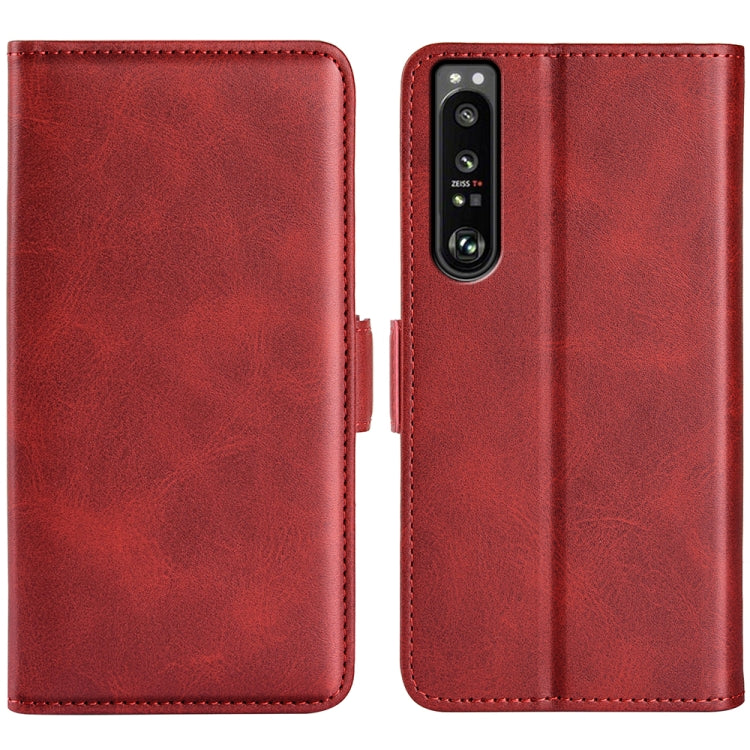 For Sony Xperia 1 IV Dual-side Magnetic Buckle Leather Phone Case, For Sony Xperia 1 IV