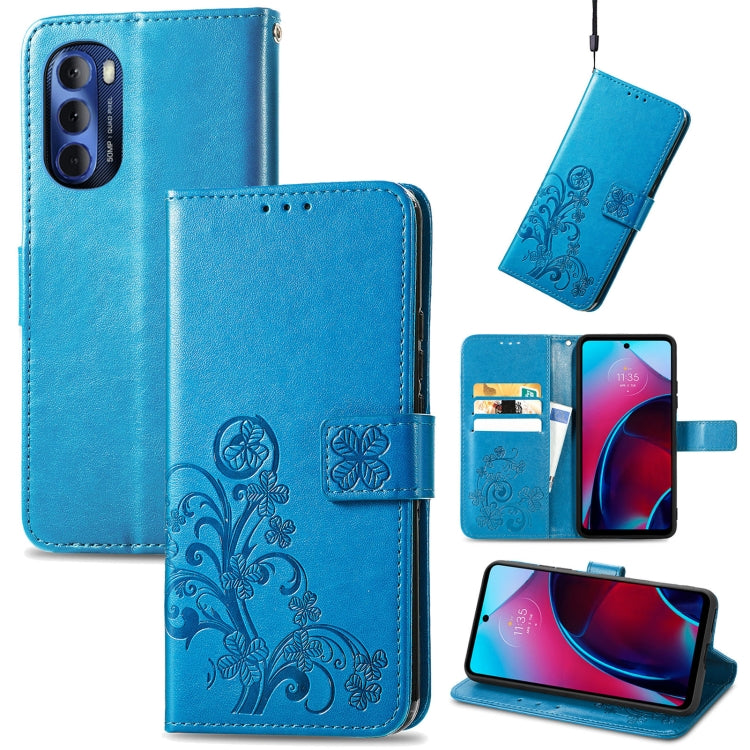 Four-leaf Clasp Embossed Buckle Leather Phone Case, For OnePlus Nord CE 2 5G, For Google Pixel 7 Pro 5G, For Google Pixel 7 5G, For Motorola Edge 30 Pro, For Motorola Moto G Stylus 5G 2022, For Sony Xperia Ace III