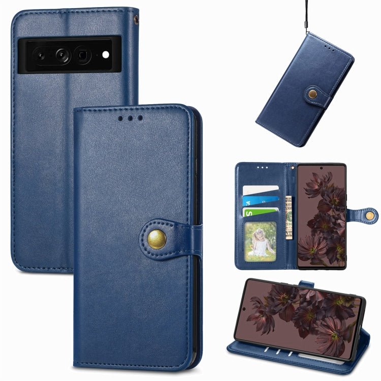 Retro Solid Color Buckle Leather Phone Case, For Google Pixel 7 Pro 5G, For Google Pixel 7 5G, For Motorola Edge 30 Pro, For OnePlus Nord CE 2 5G