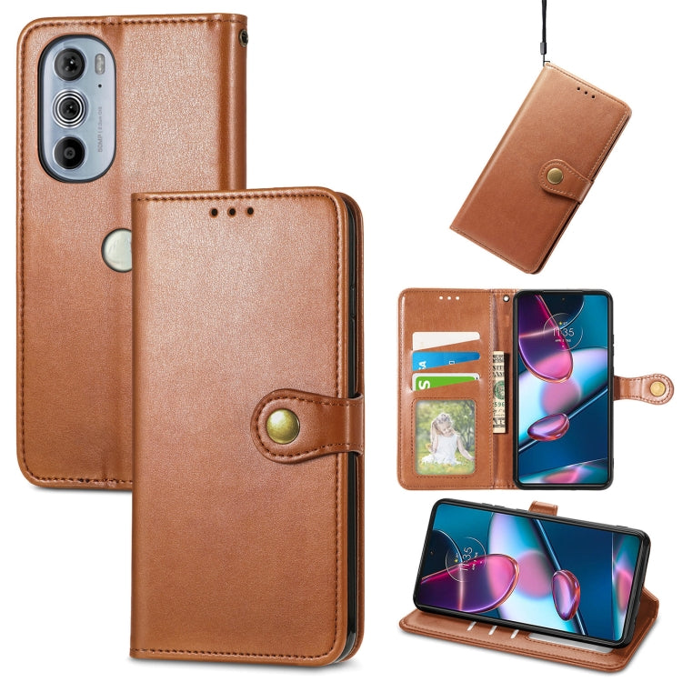 Retro Solid Color Buckle Leather Phone Case, For Google Pixel 7 Pro 5G, For Google Pixel 7 5G, For Motorola Edge 30 Pro, For Motorola Moto G Stylus 2022 5G, For OnePlus Nord CE 2 5G, For Sony Xperia Ace III