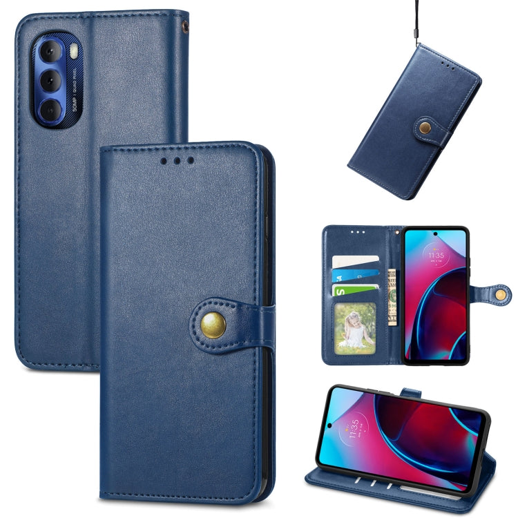 Retro Solid Color Buckle Leather Phone Case, For Google Pixel 7 Pro 5G, For Google Pixel 7 5G, For Motorola Edge 30 Pro, For Motorola Moto G Stylus 2022 5G, For OnePlus Nord CE 2 5G, For Sony Xperia Ace III