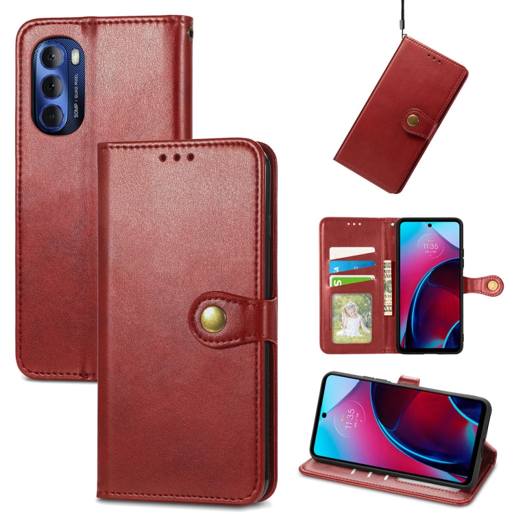 Retro Solid Color Buckle Leather Phone Case, For Google Pixel 7 Pro 5G, For Google Pixel 7 5G, For Motorola Edge 30 Pro, For Motorola Moto G Stylus 2022 5G, For OnePlus Nord CE 2 5G, For Sony Xperia Ace III