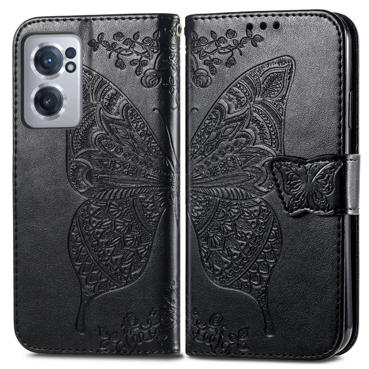 Butterfly Love Flower Embossed Leather Phone Case, For OnePlus Nord CE 2 5G, For Sony Xperia Ace III