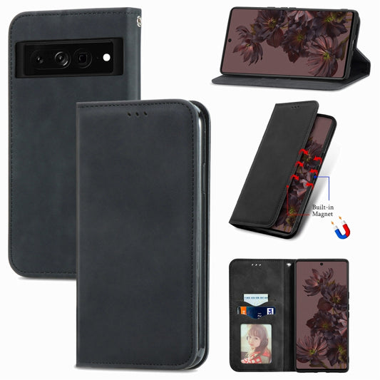 Retro Skin Feel Magnetic Leather Phone Case, For Google Pixel 7 Pro 5G, For Google Pixel 7 5G, For Motorola Moto G Stylus 5G 2022, For Motorola Moto G22