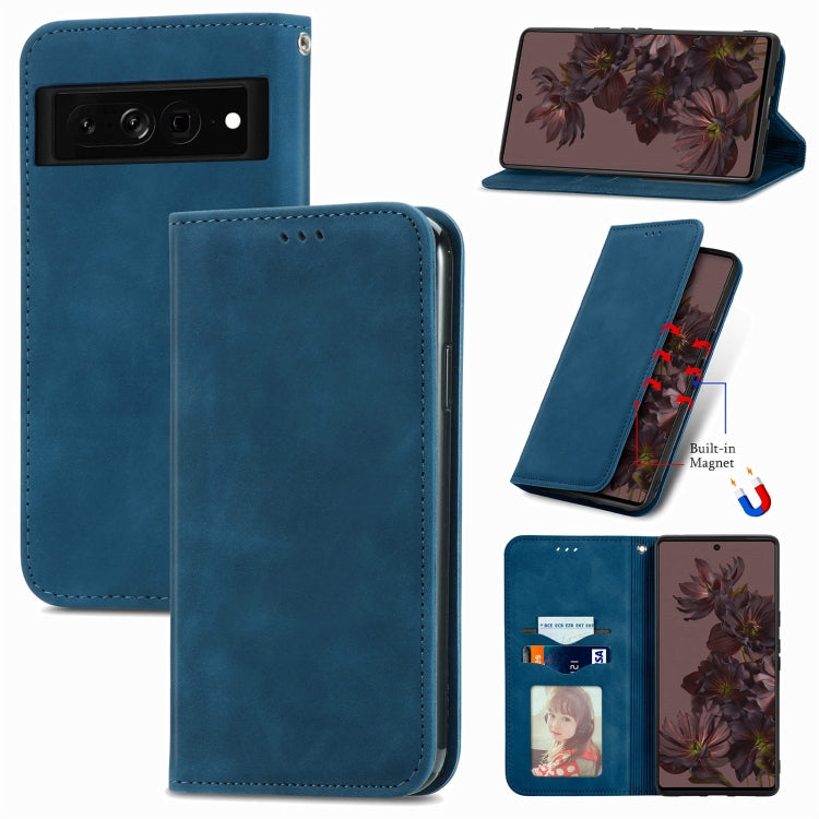 Retro Skin Feel Magnetic Leather Phone Case, For Google Pixel 7 Pro 5G, For Google Pixel 7 5G, For Motorola Moto G Stylus 5G 2022, For Motorola Moto G22