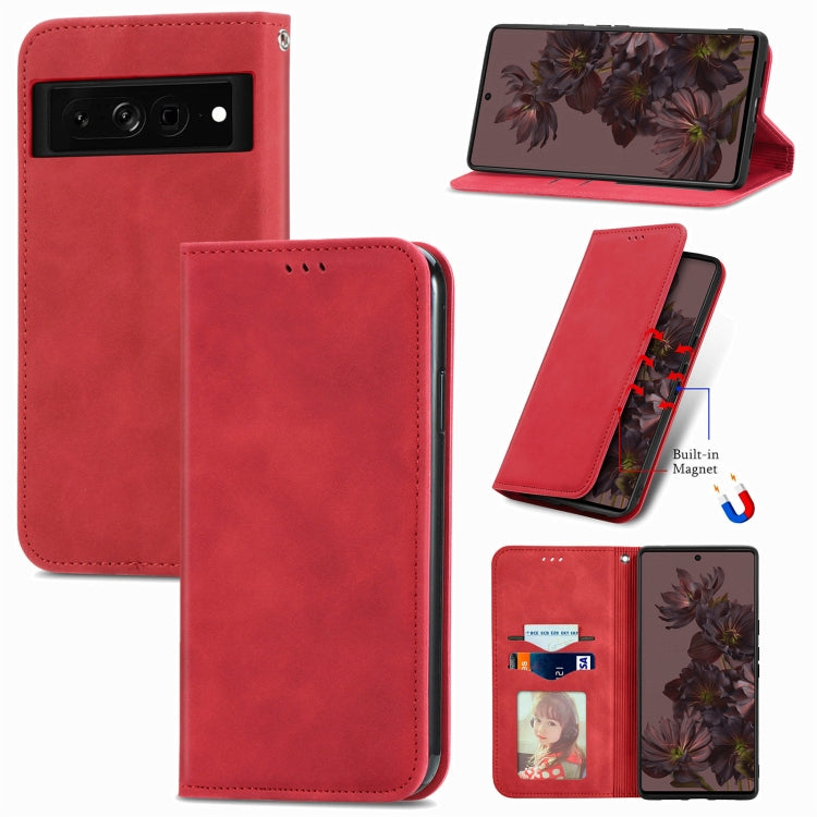 Retro Skin Feel Magnetic Leather Phone Case, For Google Pixel 7 Pro 5G, For Google Pixel 7 5G, For Motorola Moto G Stylus 5G 2022, For Motorola Moto G22