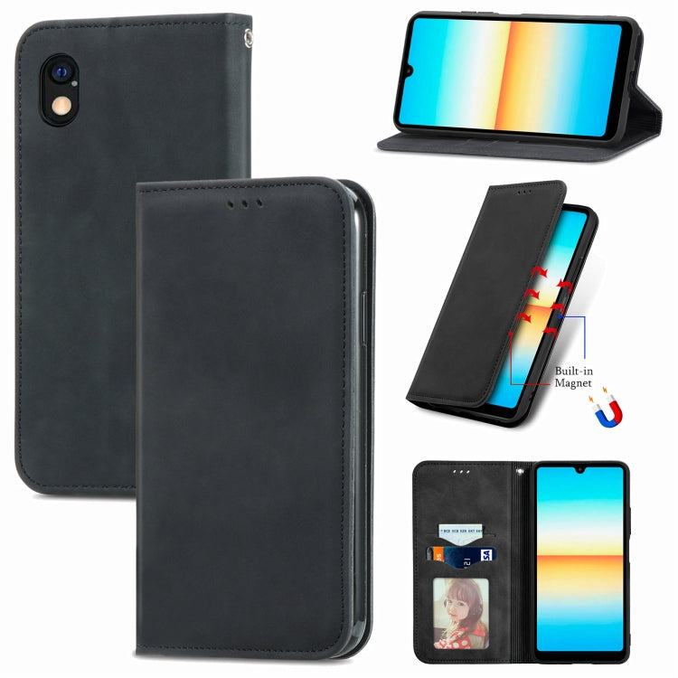 Retro Skin Feel Magnetic Leather Phone Case, For OnePlus Nord CE 2 5G, For Sony Xperia Ace III