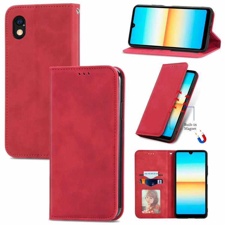Retro Skin Feel Magnetic Leather Phone Case, For OnePlus Nord CE 2 5G, For Sony Xperia Ace III