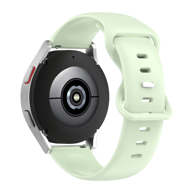 20mm Solid Color Silicone Watch Band, For Samsung Galaxy Watch4 40mm/44mm, For Samsung Galaxy Watch4 Classic 42mm/46mm