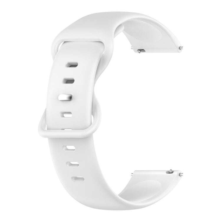 20mm Solid Color Silicone Watch Band, For Samsung Galaxy Watch4 40mm/44mm, For Samsung Galaxy Watch4 Classic 42mm/46mm