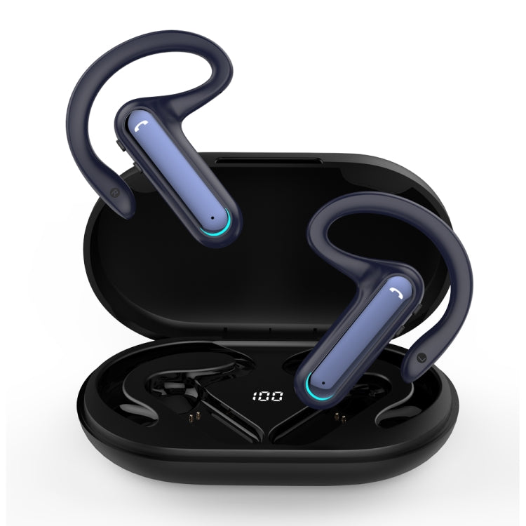 FW5 Non-in-Ear BT5.2 Wireless Sport Bone Conduction TWS Earphones Support Voice Assistant, FW5 Blue, FW5 Black