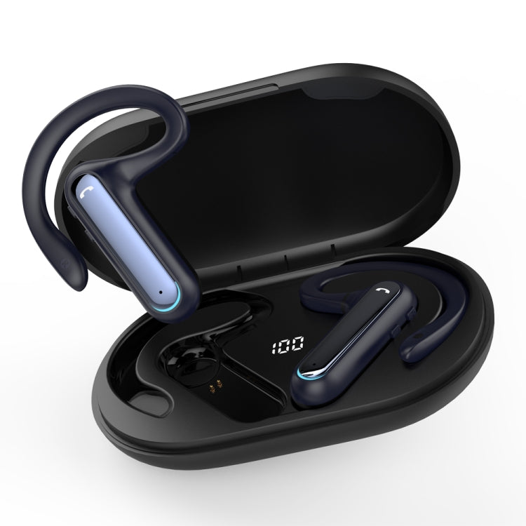 FW5 Non-in-Ear BT5.2 Wireless Sport Bone Conduction TWS Earphones Support Voice Assistant, FW5 Blue, FW5 Black