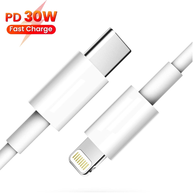 PD30W USB-C / Type-C to 8 Pin Fast Charging Data Cable for iPhone Series, 1m, 1.5m, 2m