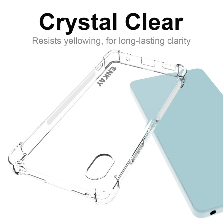 For Sony Xperia Ace III ENKAY Clear TPU Shockproof Phone Case, For Sony Xperia Ace III