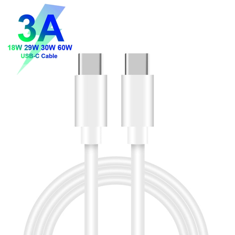 TE-P22 38W PD20W + QC3. 0 USB Car Charging + USB-C / Type-C to USB-C / Type-C  Data Cable, Length: 1m, with Dual Type-C Cable