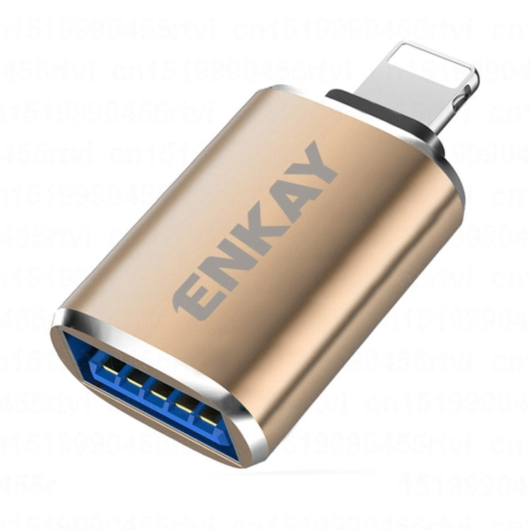 ENKAY ENK-AT110 8 Pin Male to USB 3.0 Female Aluminium Alloy OTG Adapter, ENK-AT110