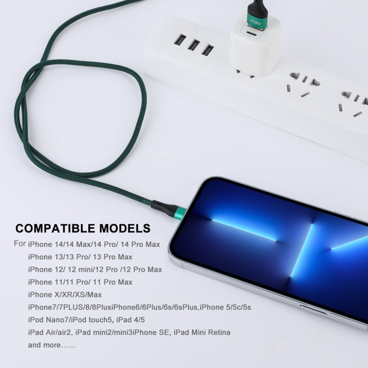 ENKAY ENK-CB118 1m USB 3.0 to 8 Pin 3A Fast Charging Sync Data Cable, ENK-CB118