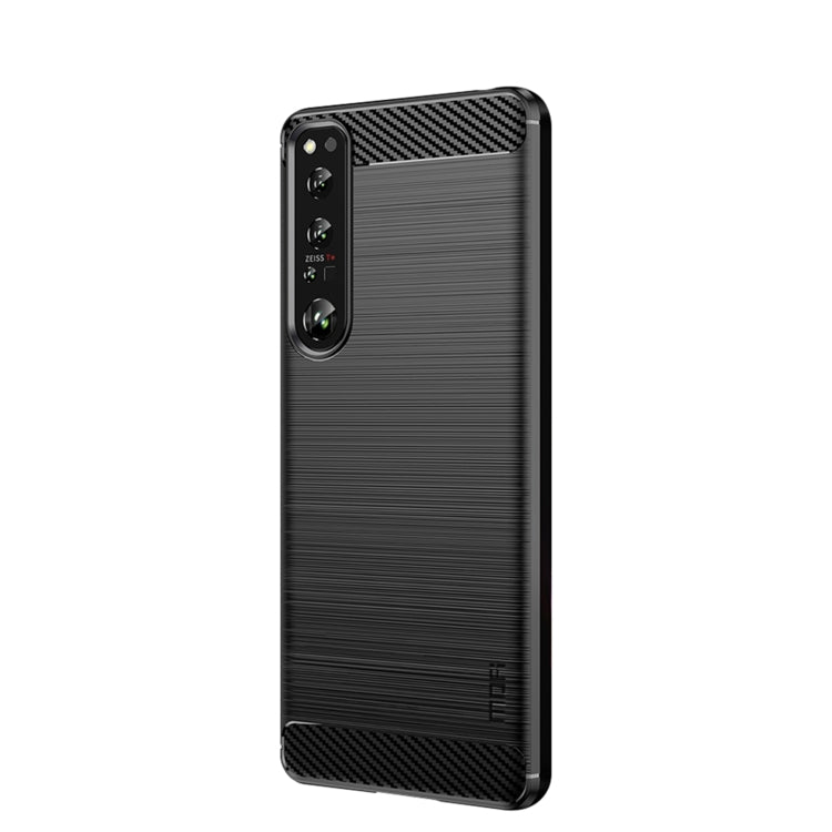 MOFI Gentleness Series Brushed Texture Carbon Fiber Soft TPU Case, For Sony Xperia 1 IV, For Sony Xperia 10 IV, For OnePlus Ace / 10R 5G, For Nokia G11 / G21, For OPPO A57 4G / A57 5G / A77 5G