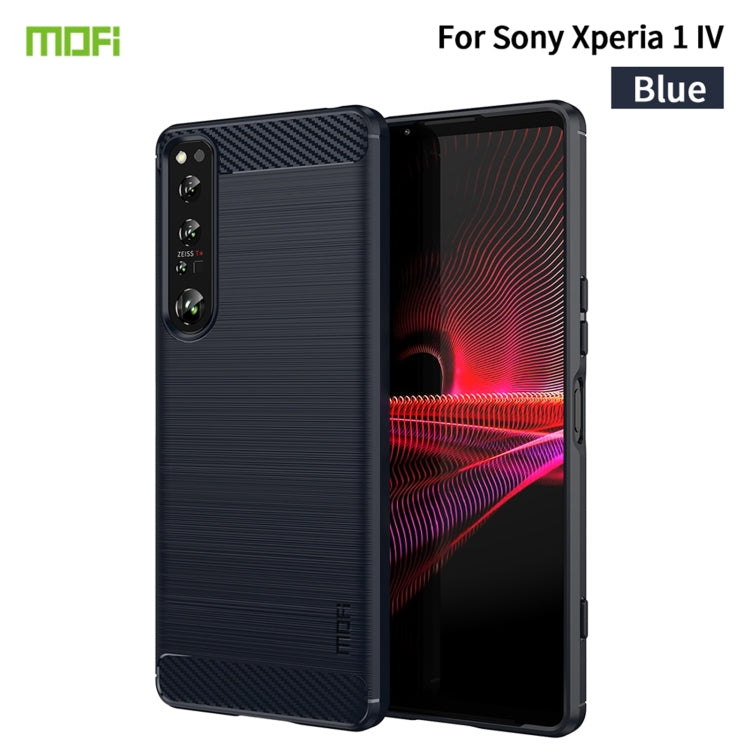 MOFI Gentleness Series Brushed Texture Carbon Fiber Soft TPU Case, For Sony Xperia 1 IV, For Sony Xperia 10 IV, For OnePlus Ace / 10R 5G, For Nokia G11 / G21, For OPPO A57 4G / A57 5G / A77 5G