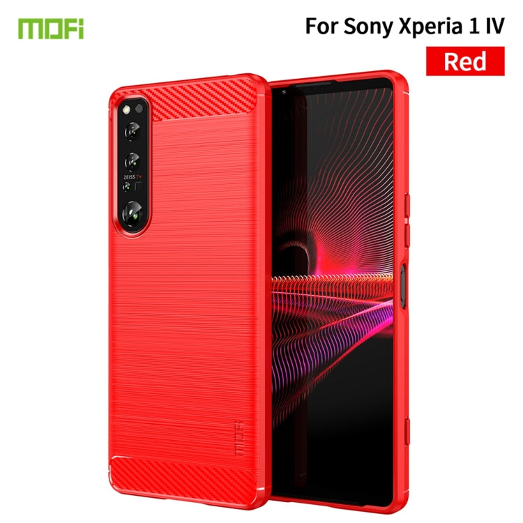 MOFI Gentleness Series Brushed Texture Carbon Fiber Soft TPU Case, For Sony Xperia 1 IV, For Sony Xperia 10 IV, For OnePlus Ace / 10R 5G, For Nokia G11 / G21, For OPPO A57 4G / A57 5G / A77 5G