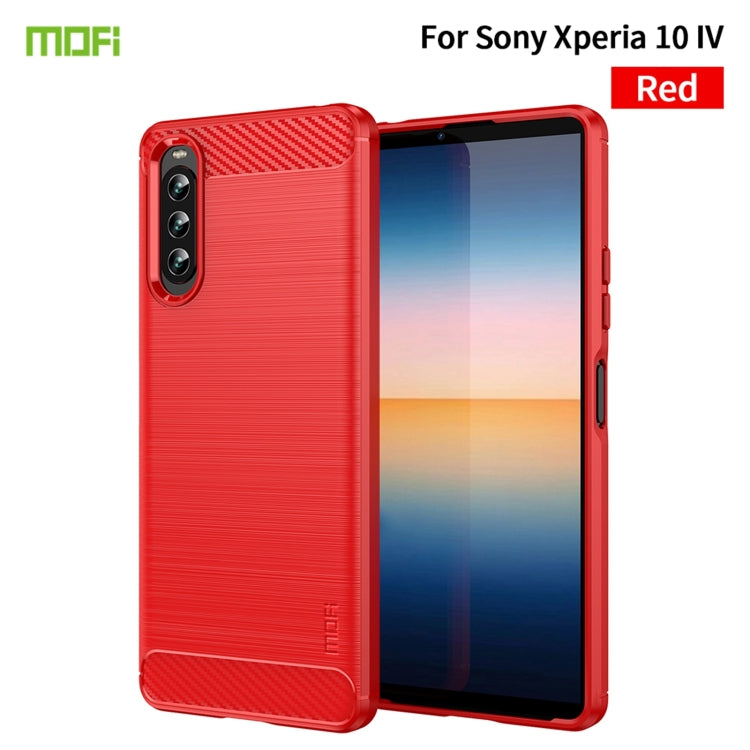 MOFI Gentleness Series Brushed Texture Carbon Fiber Soft TPU Case, For Sony Xperia 1 IV, For Sony Xperia 10 IV, For OnePlus Ace / 10R 5G, For Nokia G11 / G21, For OPPO A57 4G / A57 5G / A77 5G